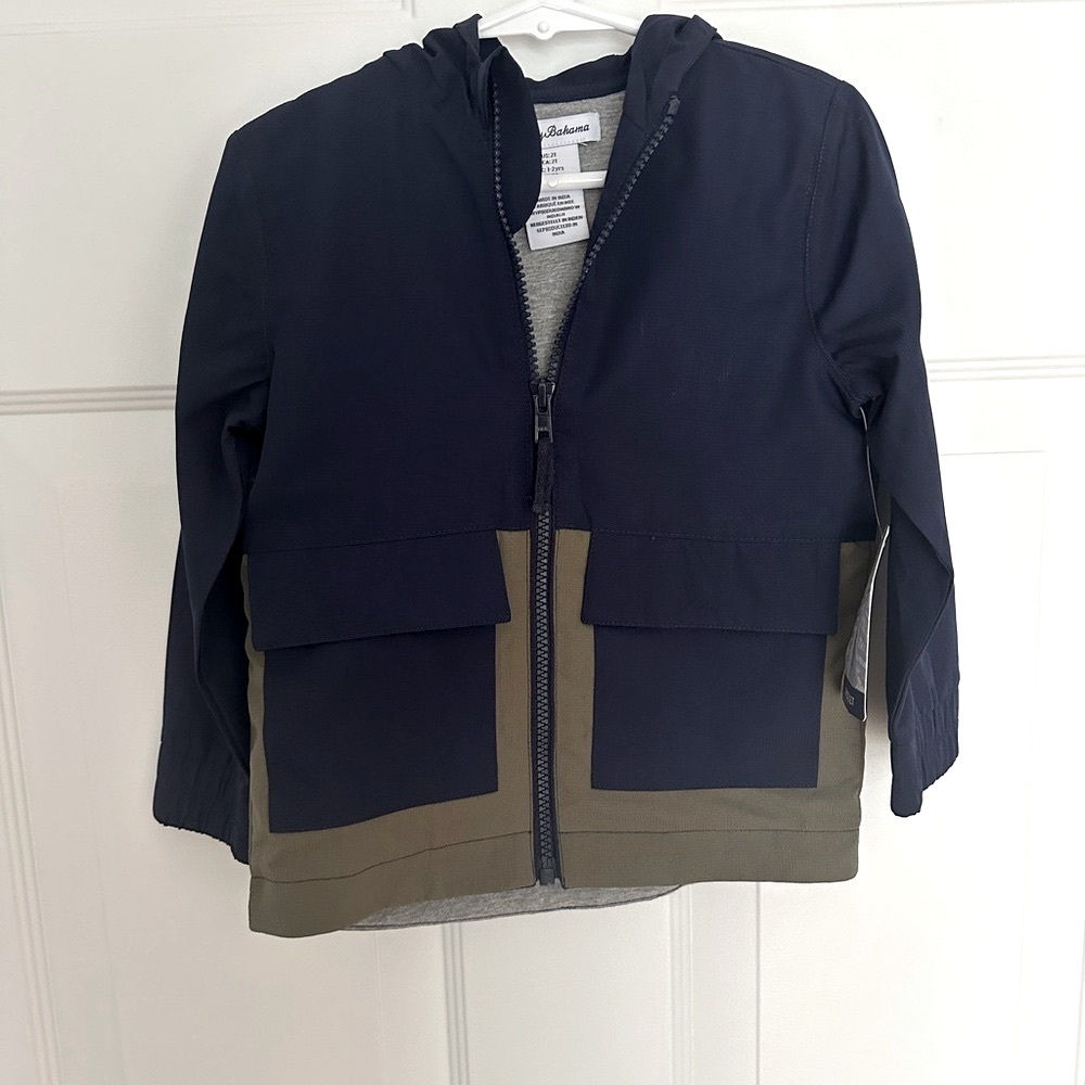 NWT Tommy Bahama Navy and Olive Kids Jacket 2T